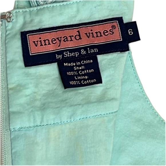 Vineyard Vines Sleeveless Floral Dress 6 Cocktail Summer Cotton - Picture 8 of 10